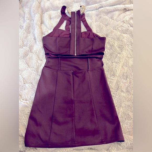 Tobi Purple Party bodycon cut out dress - Picture 3 of 4